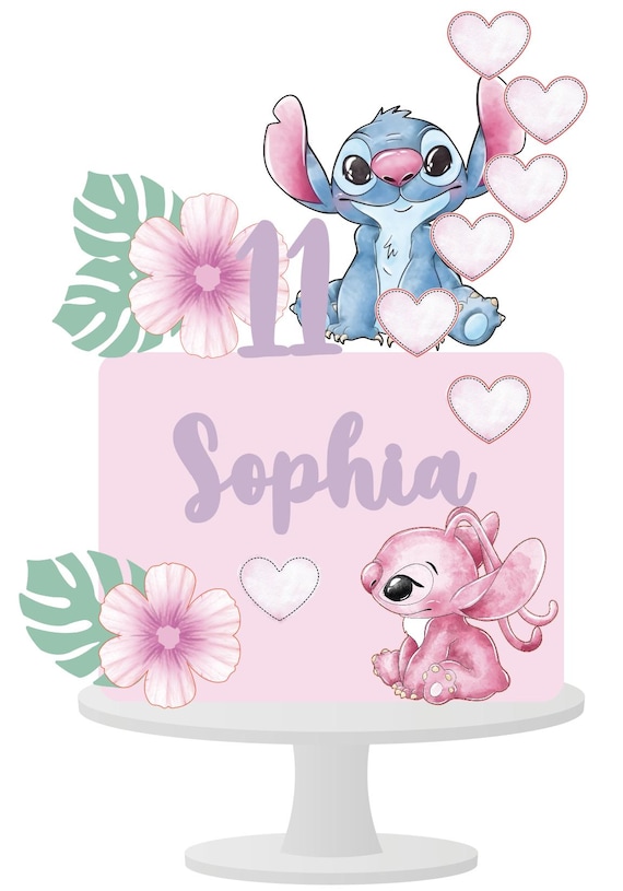 topper de bolo stitch