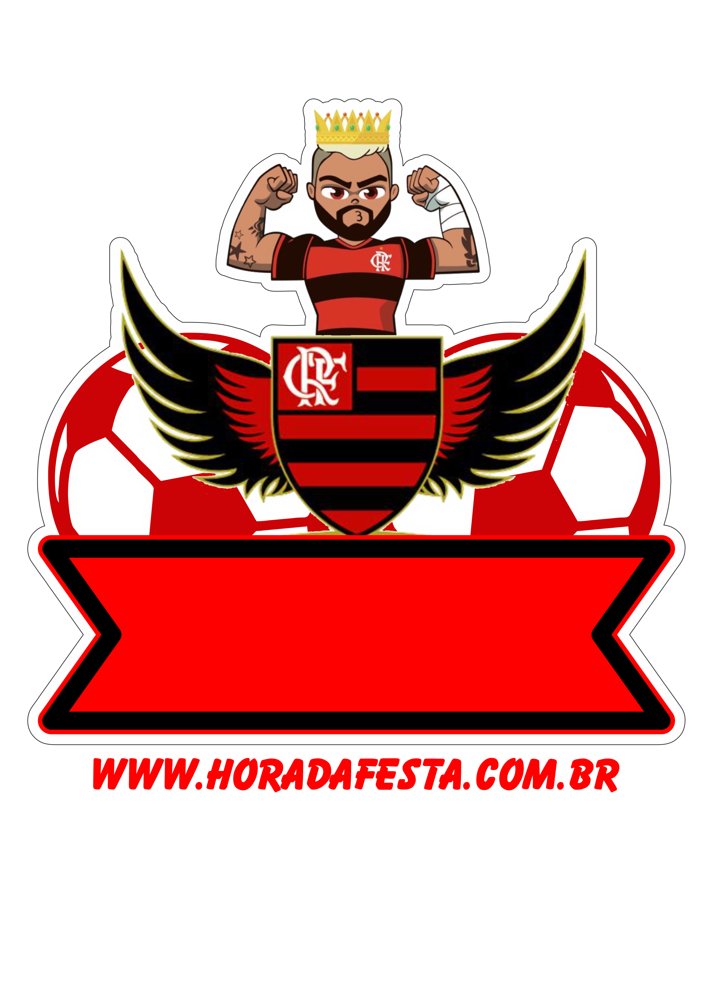 arquivo de corte topo de bolo flamengo