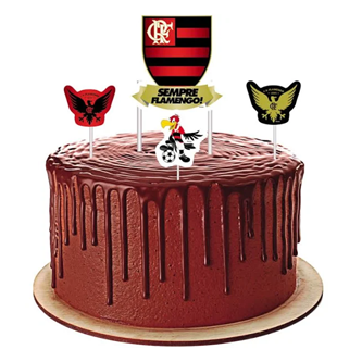 topo de bolo flamengo personalizado