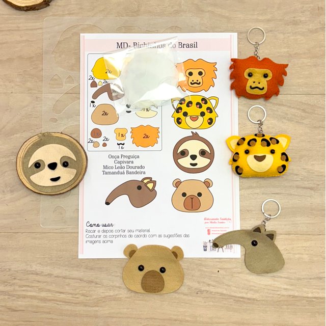 trabalhos em eva animais