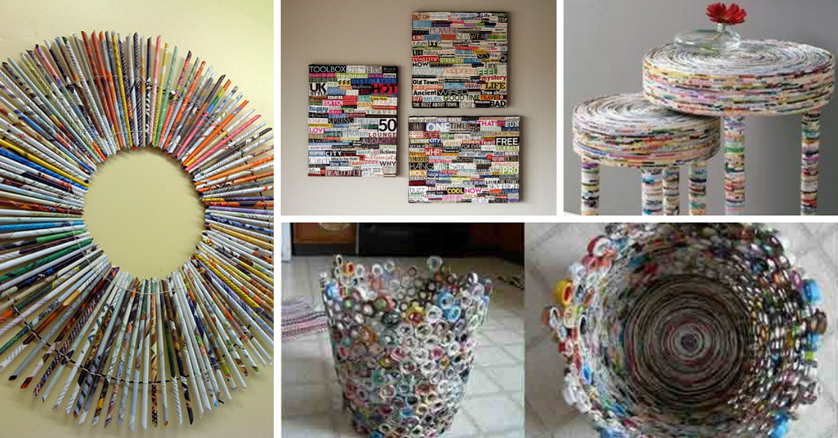 artesanato jornal vs revista qual melhor material