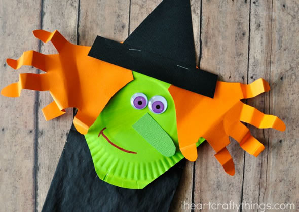 ideias de artesanato de halloween para crianças com sucata