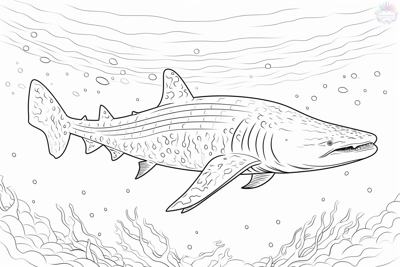 tubarão desenho para colorir