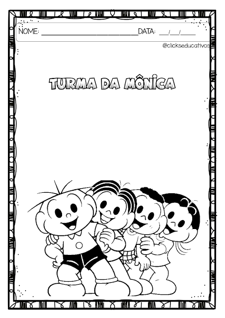 melhores ideias de desenhos da turma da mônica para colorir