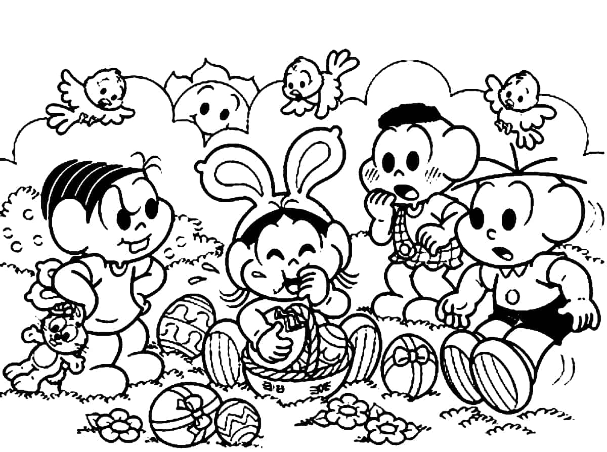 desenhos da Magali para colorir