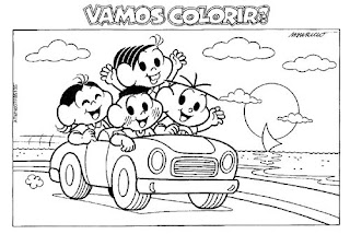 livro de colorir Turma da Mônica