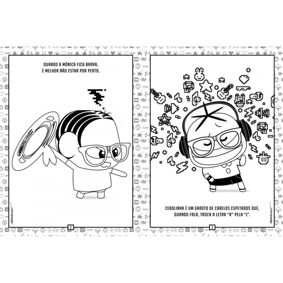 almanaque de colorir Turma da Mônica