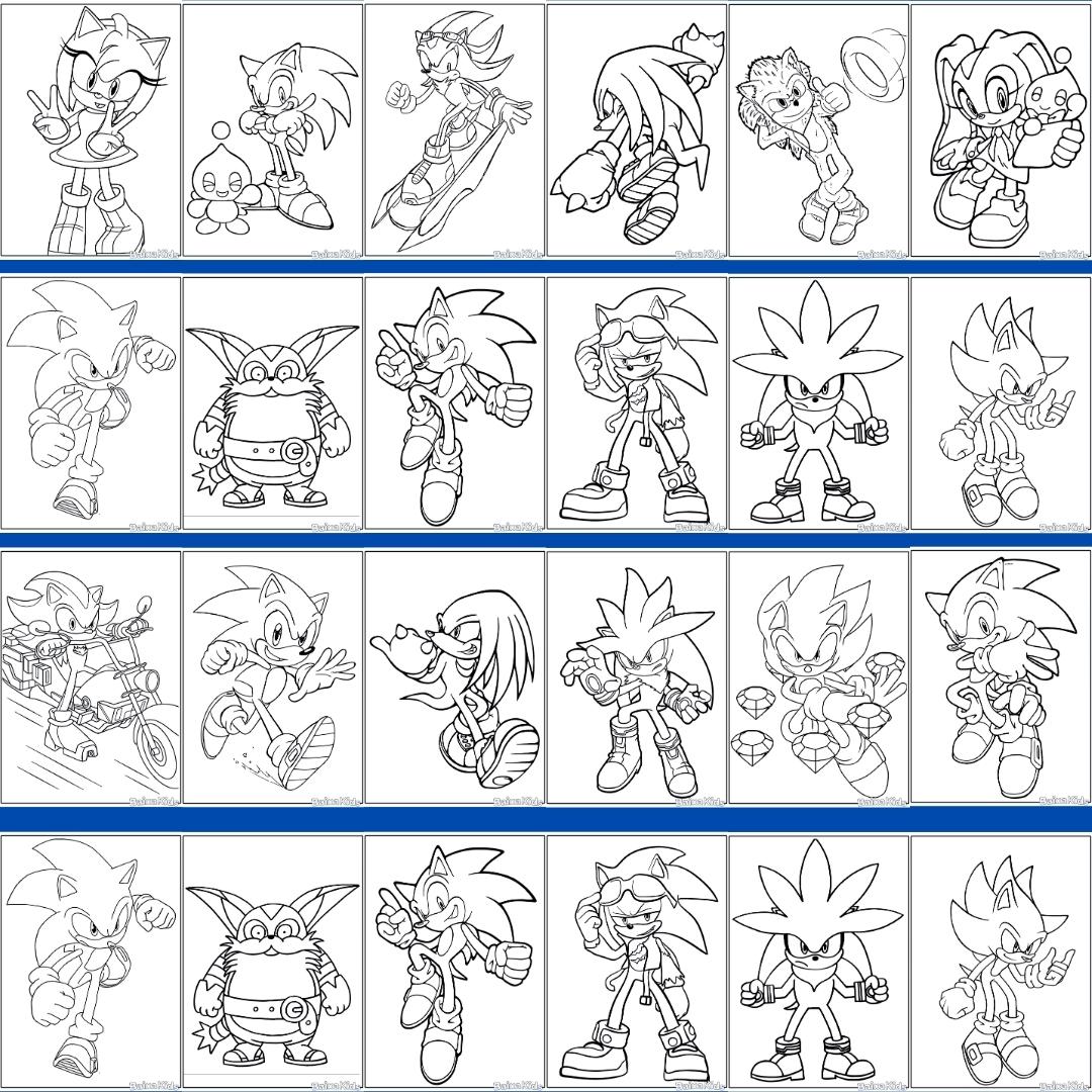 desenhos do sonic para pintar