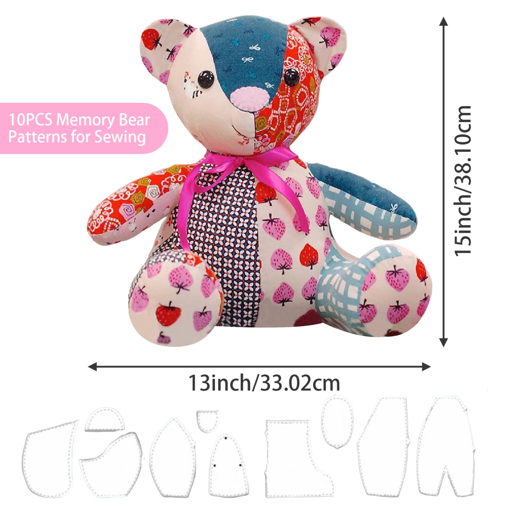 ursinho de patchwork