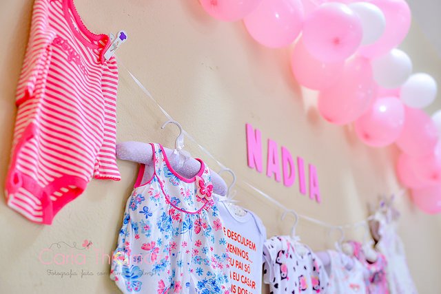 varal de roupinha cha de bebe