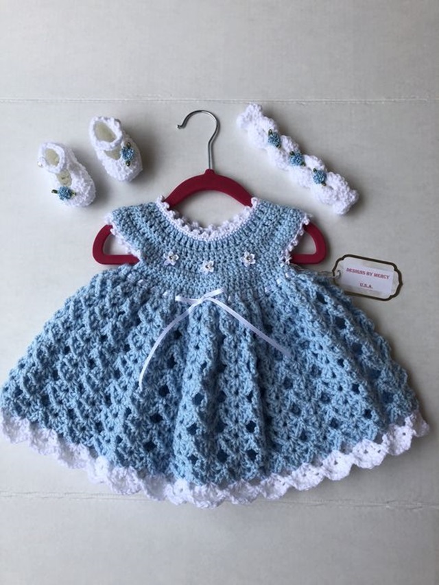 modelos de vestido de croche para bebe mais lindos