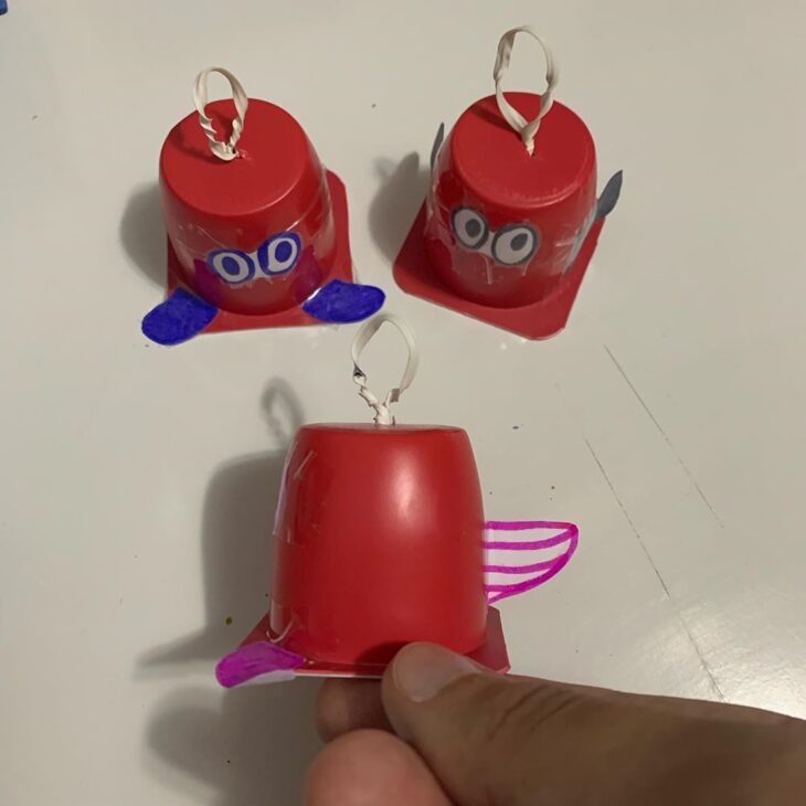 miniaturas com caixas de papelão