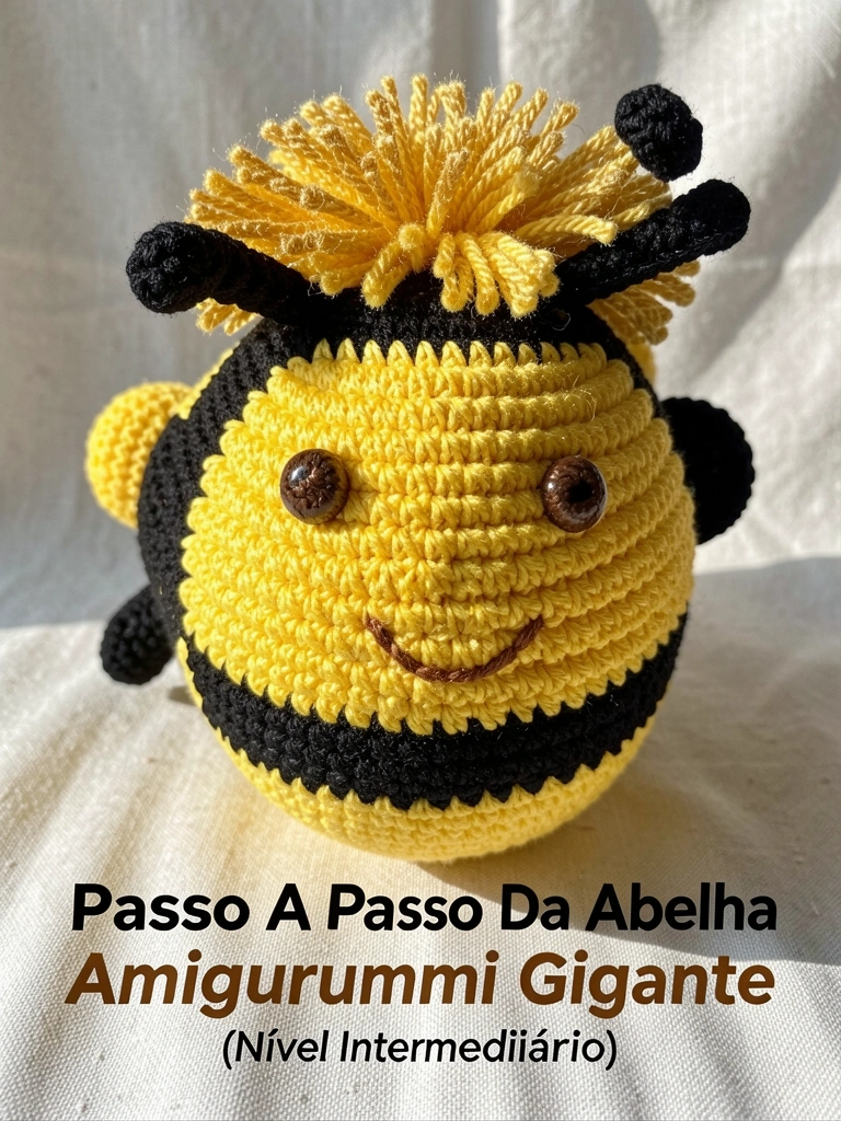 receita de abelha amigurumi