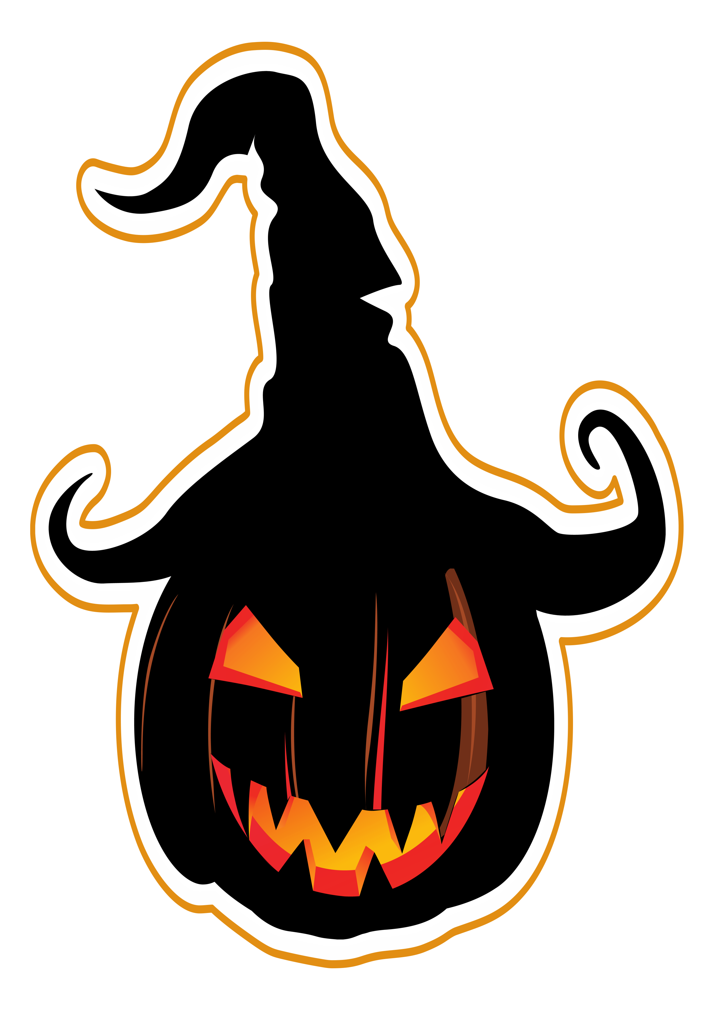 como esculpir abóbora halloween molde