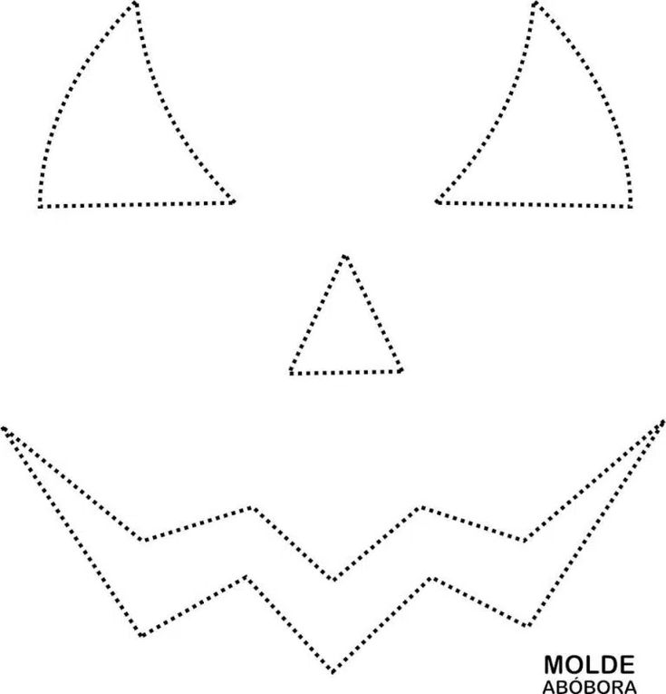moldes de abóbora de halloween para feltro