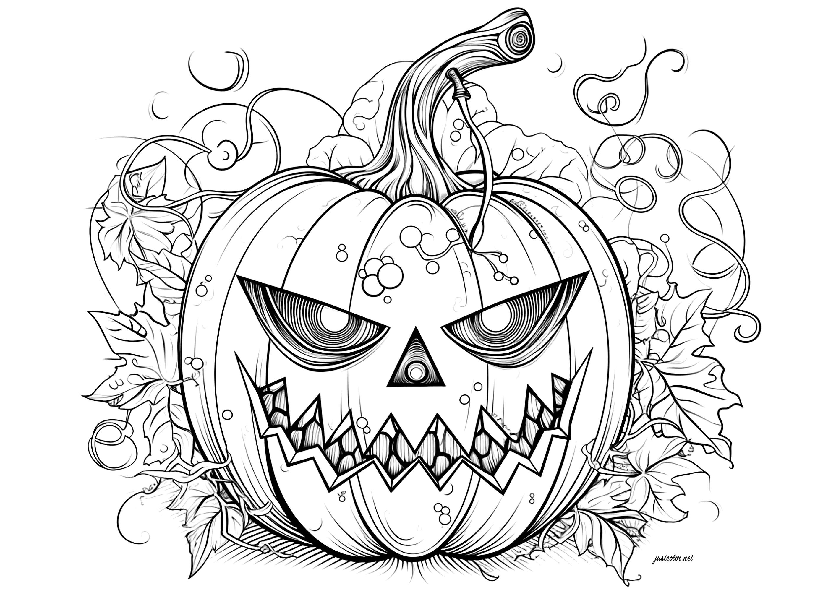 estêncil abóbora halloween