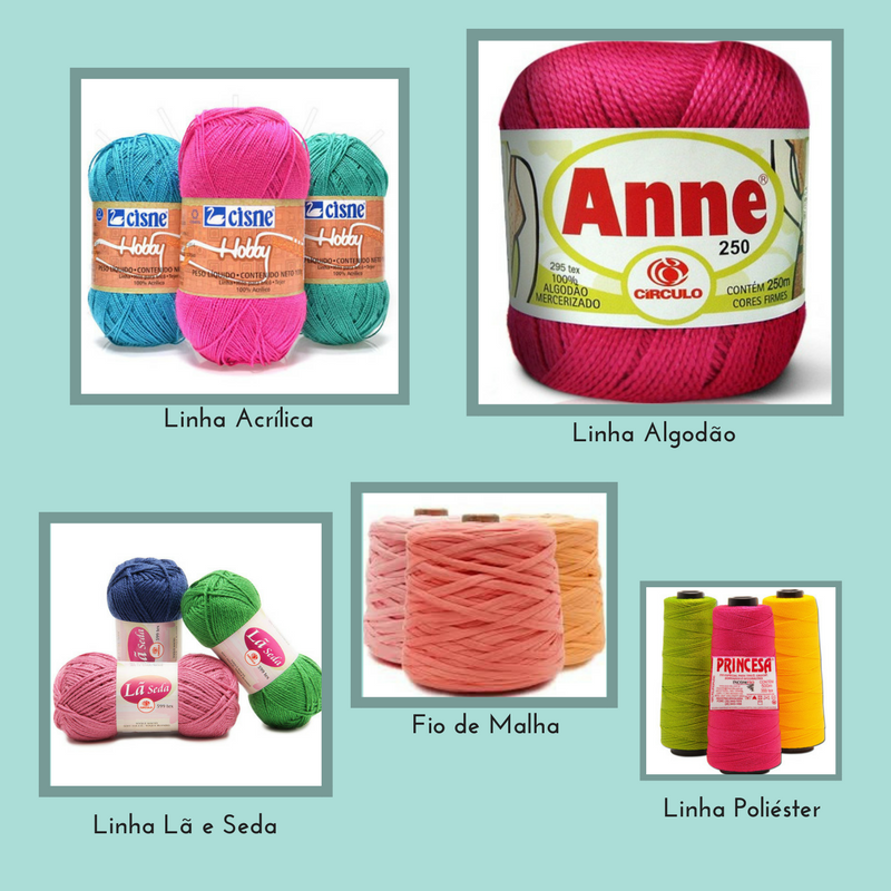 agulha de crochê para barbante