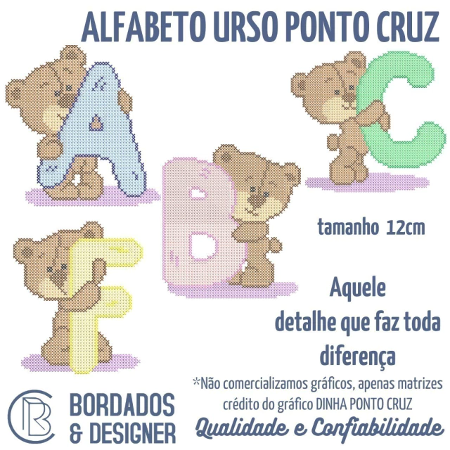 gráfico ponto cruz bebê grátis