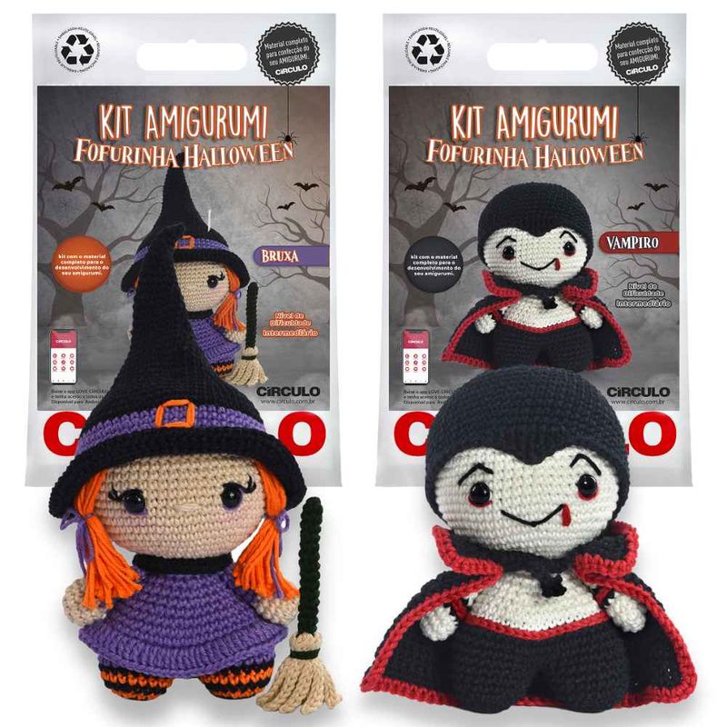 fios para amigurumi halloween