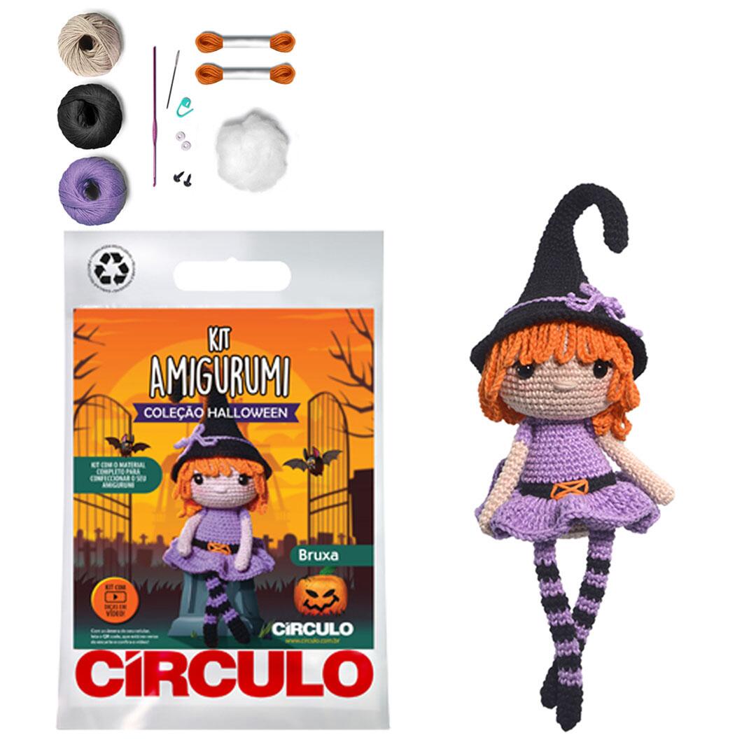 kit amigurumi halloween círculo