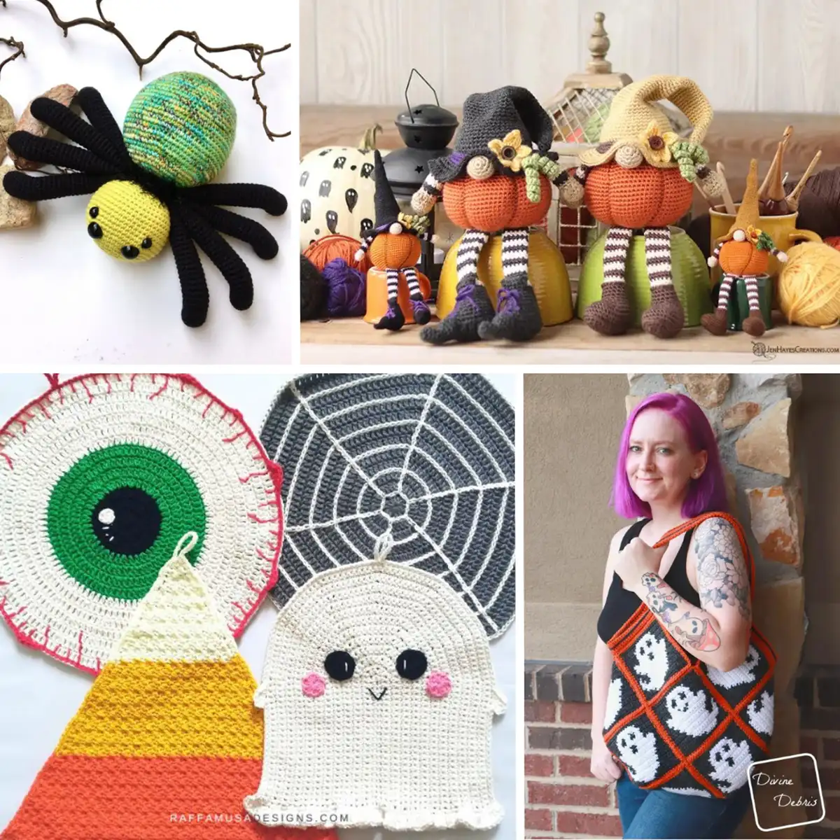 amigurumi aranha halloween