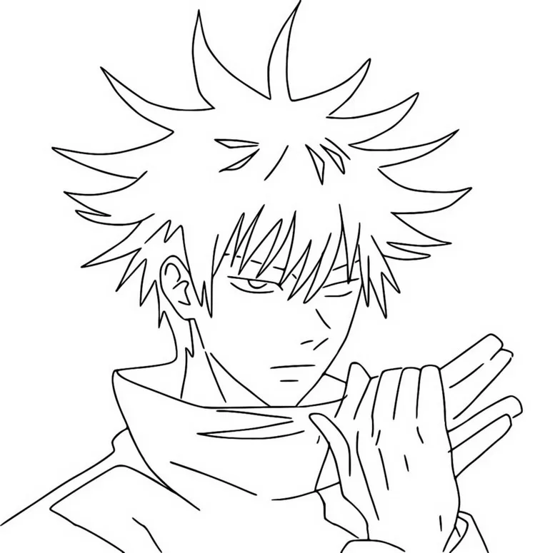 mangá masculino para colorir