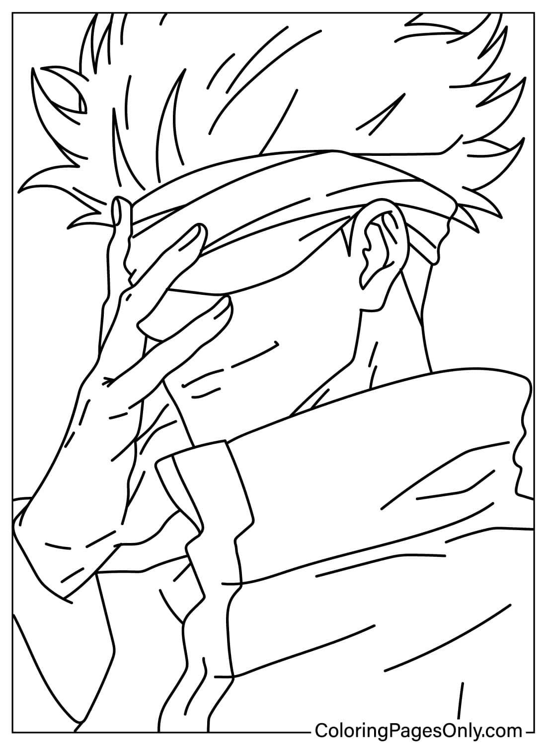 goku para colorir