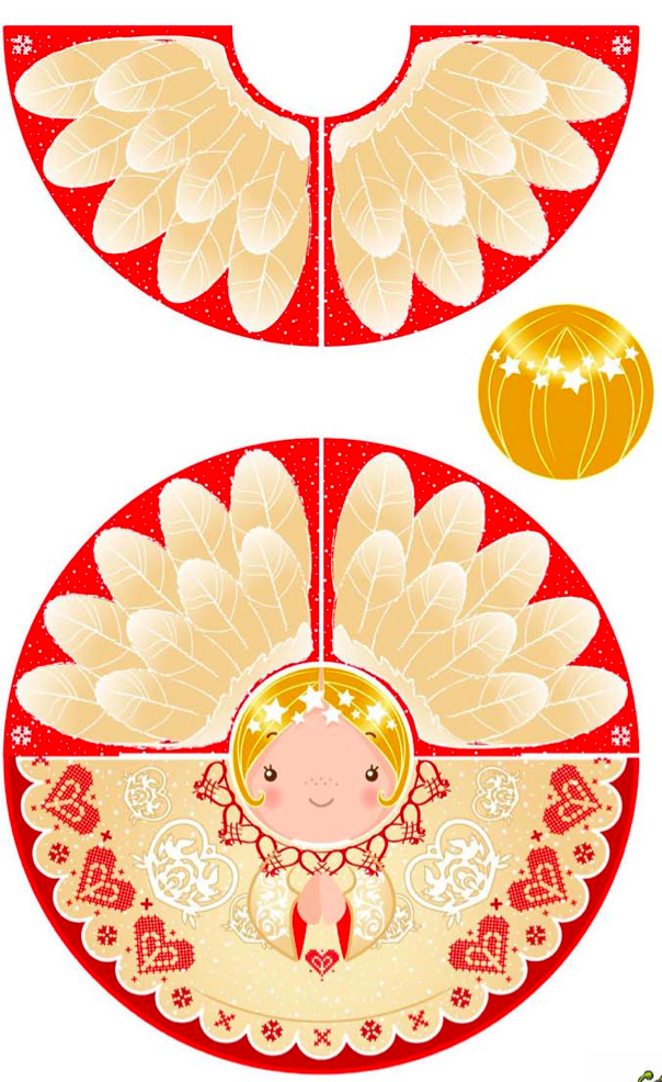 papel craft anjinho para imprimir