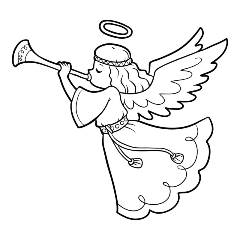 desenhos de anjos para imprimir