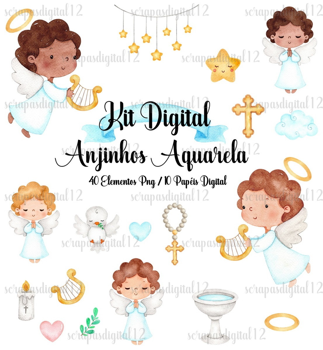 anjo para imprimir e pintar