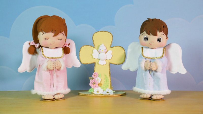 molde de anjo para feltro