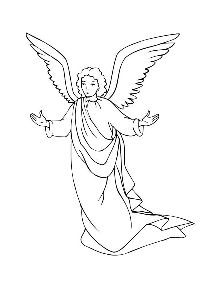 desenhos de anjos para imprimir