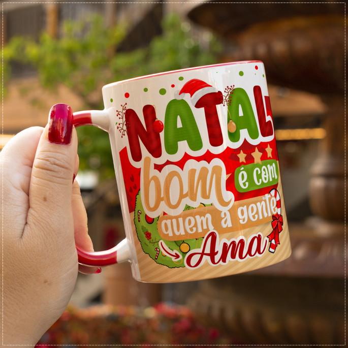 template caneca natal