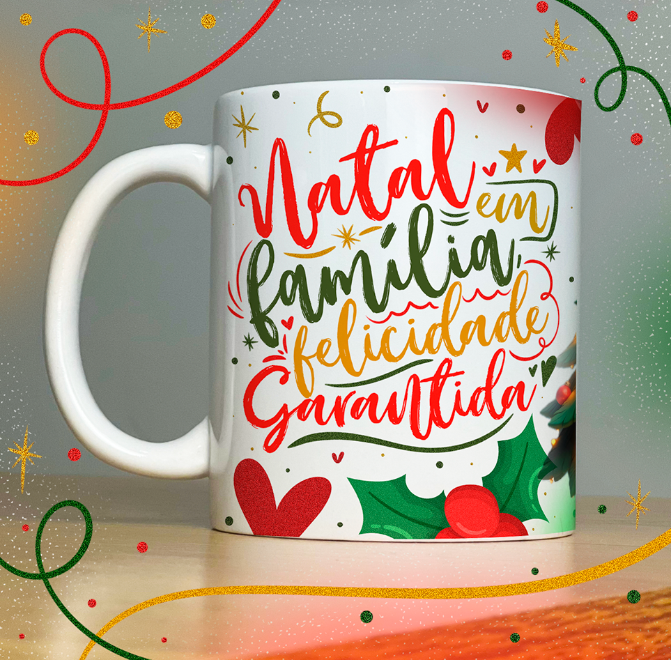 caneca personalizada natal frase
