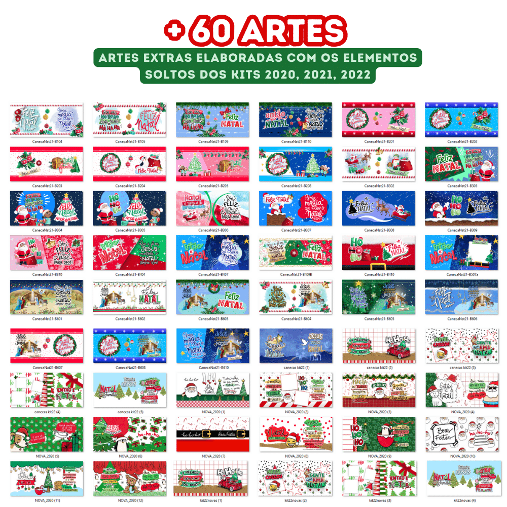 estampa natal caneca png
