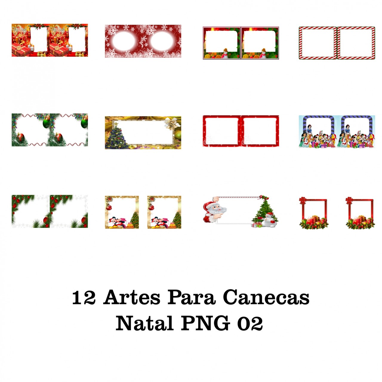 design caneca papai noel png