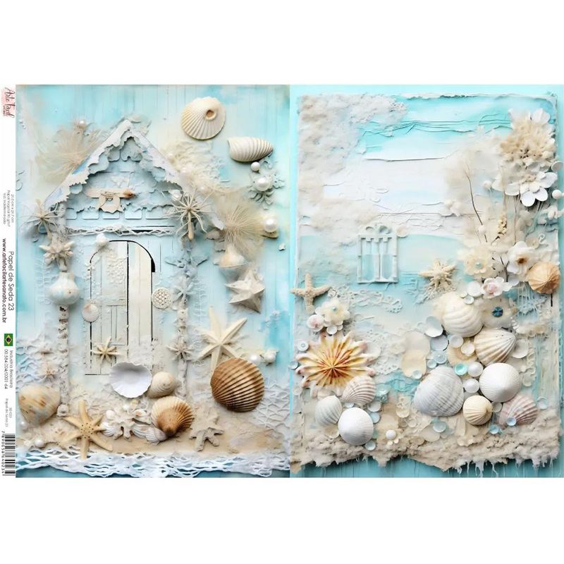 diy decoração com conchas