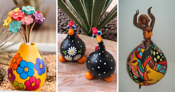 ideias de artesanato com cabaça
