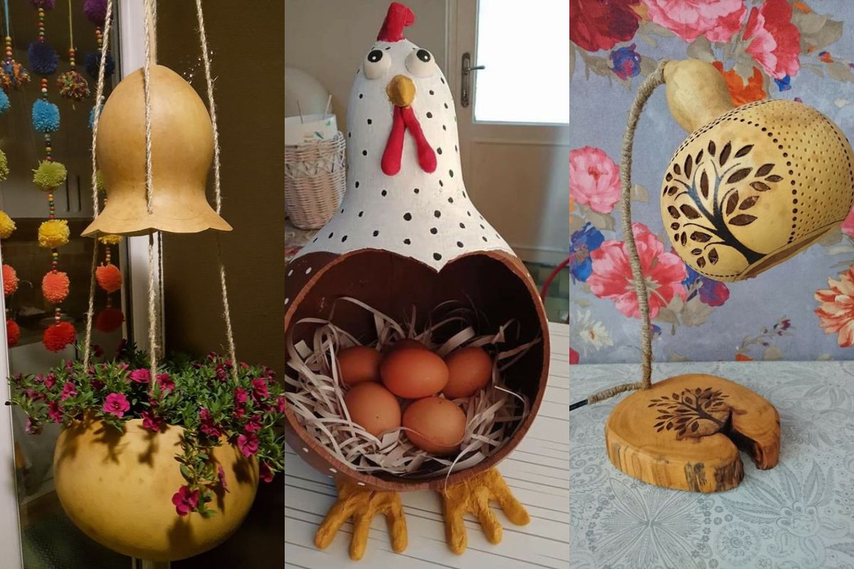 preparar cabaça para artesanato