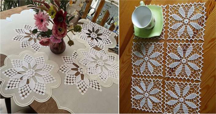 decoração em crochê