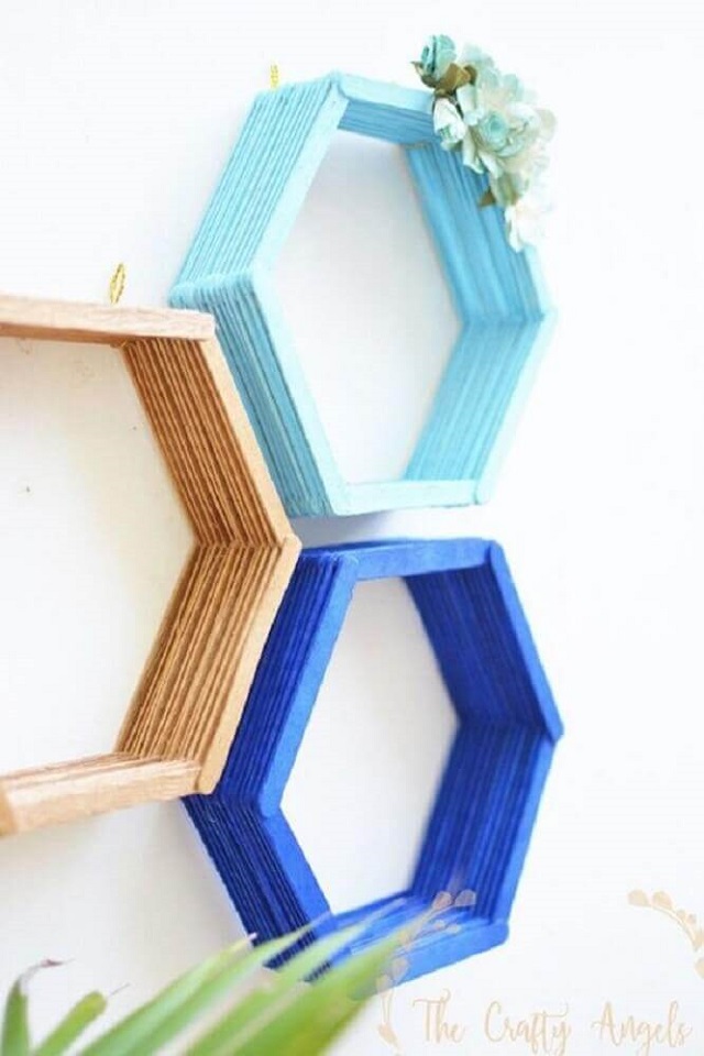 decoração barata palitos
