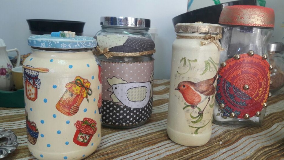 ideias de artesanato em vidro