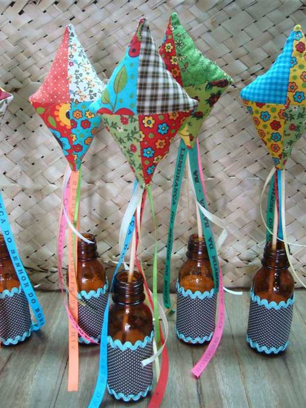 lembrancinha junina com sucata