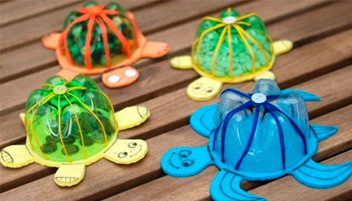 organizadores feitos de reciclados