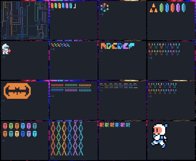 ASCII art text
