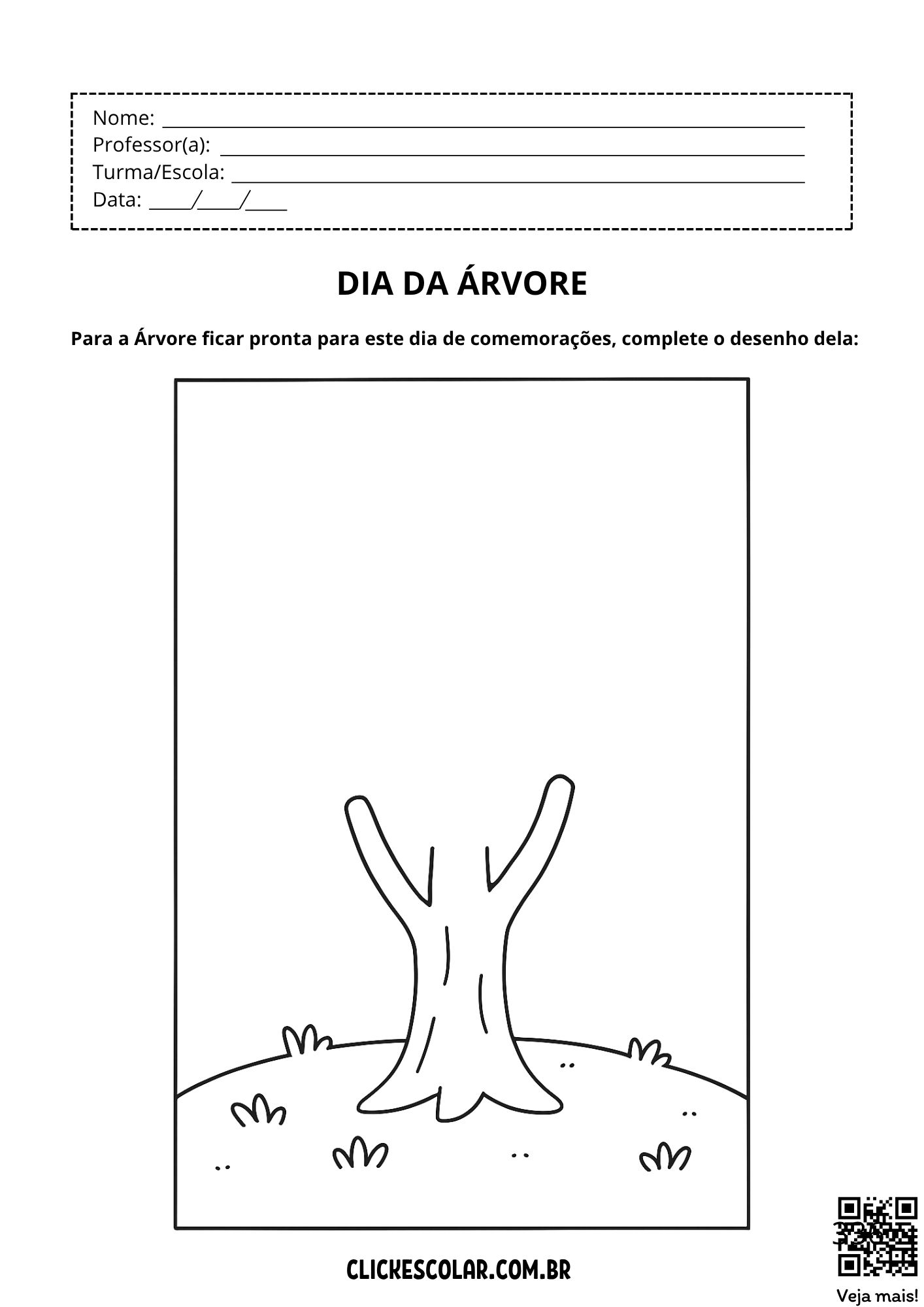 atividades de artes para o dia da árvore