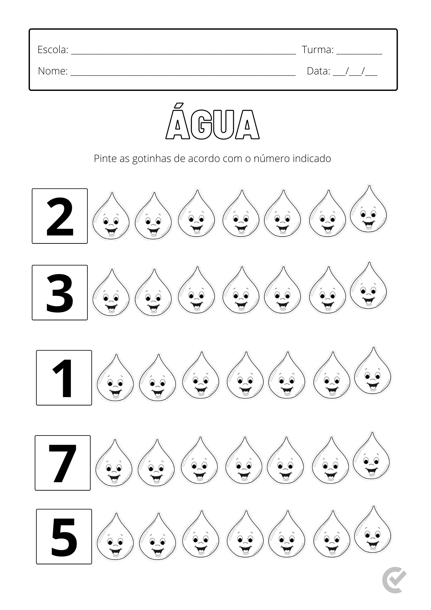 agua na educacao infantil