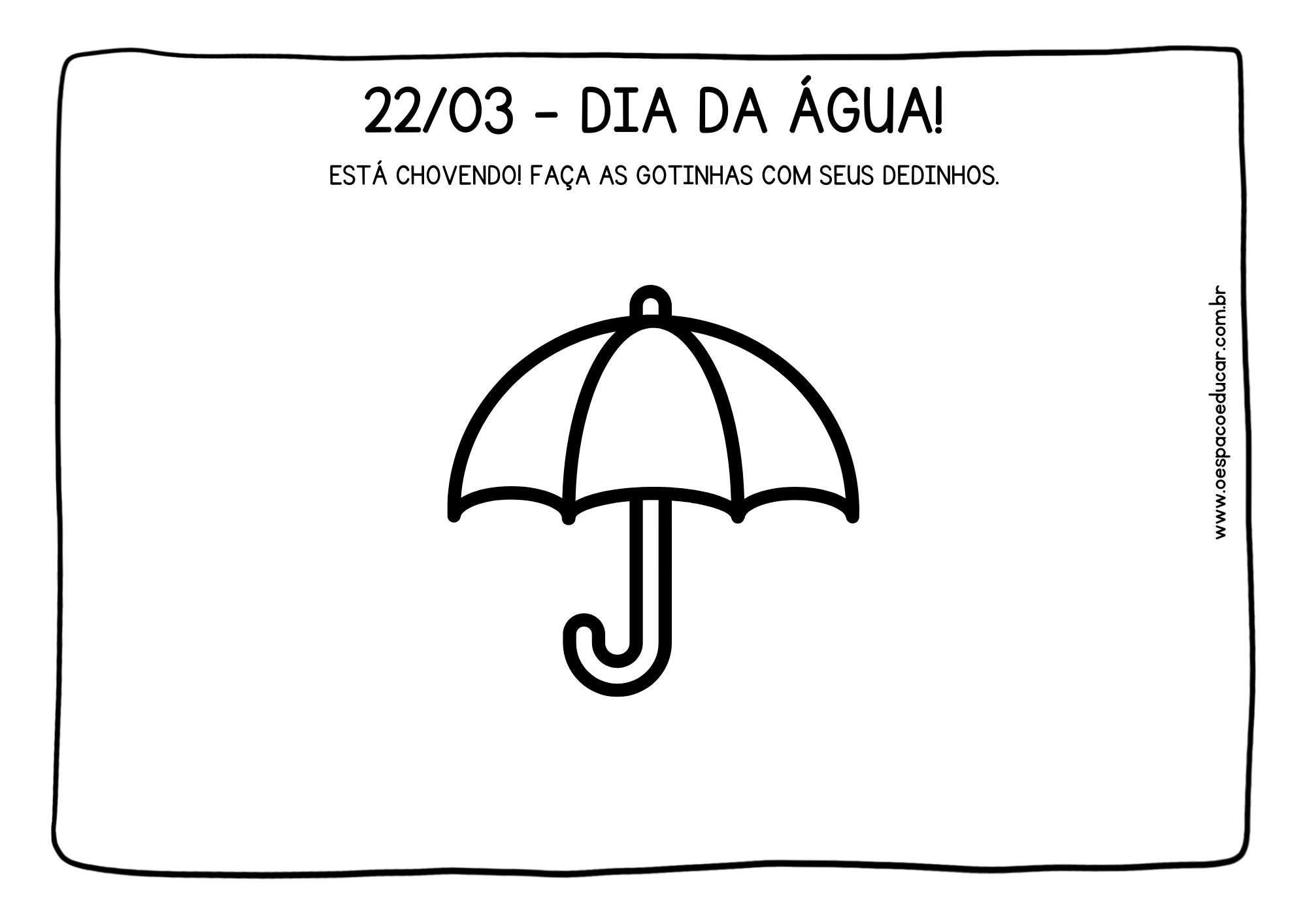 conscientização água educação infantil
