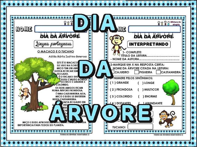 atividades dia da árvore 2 ano ensino fundamental