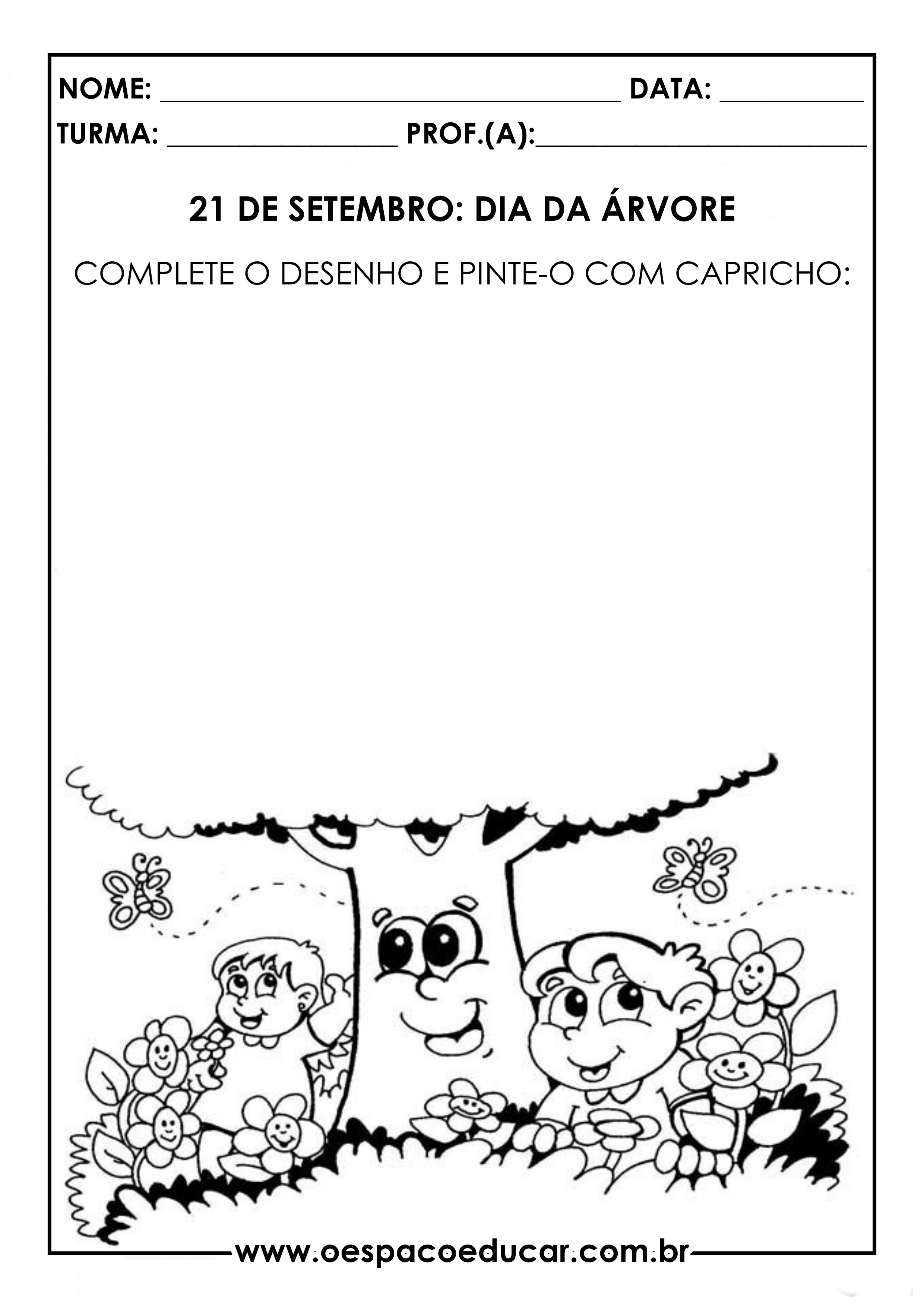 interpretação de texto dia da árvore 2 ano